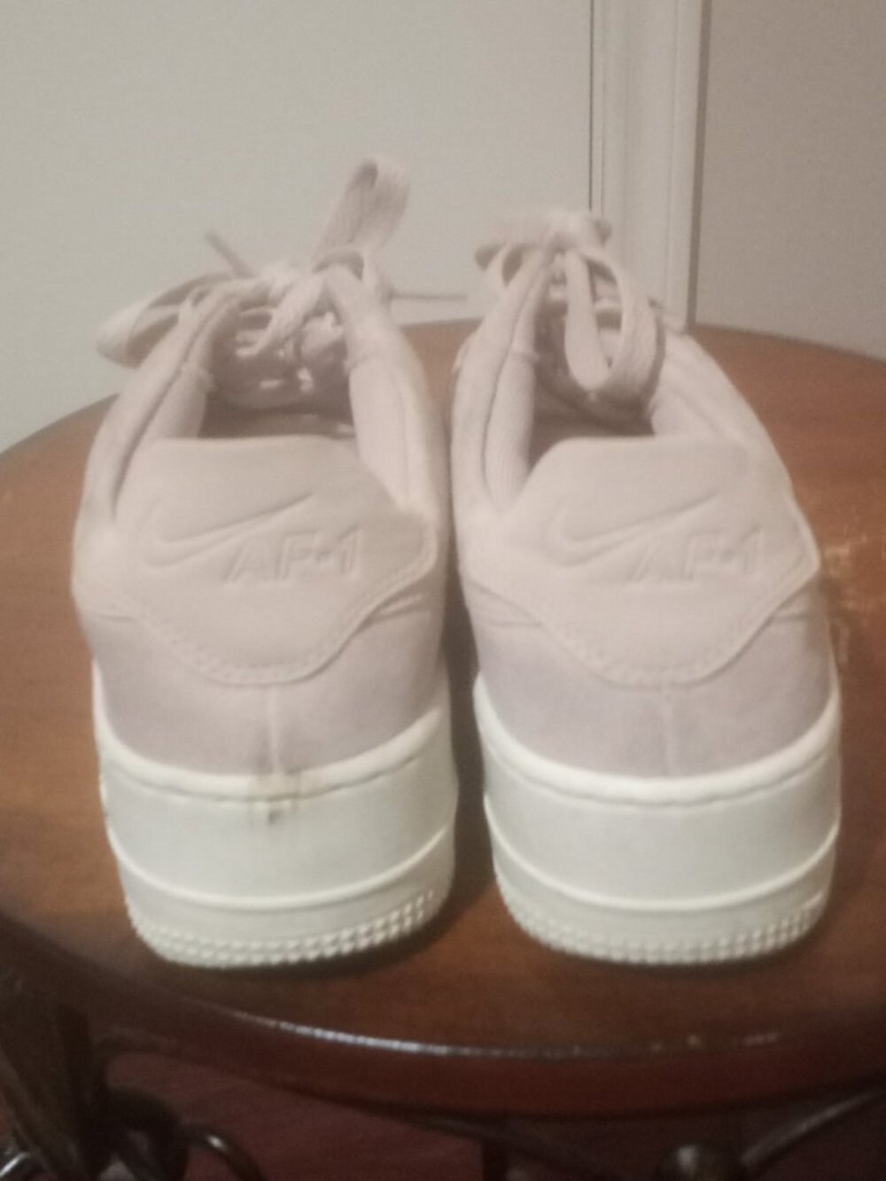 Nike Shoes Women's Size 7 Pink Suede Air Force 1 Pink Low AR5339-201 - Picture 10 of 14